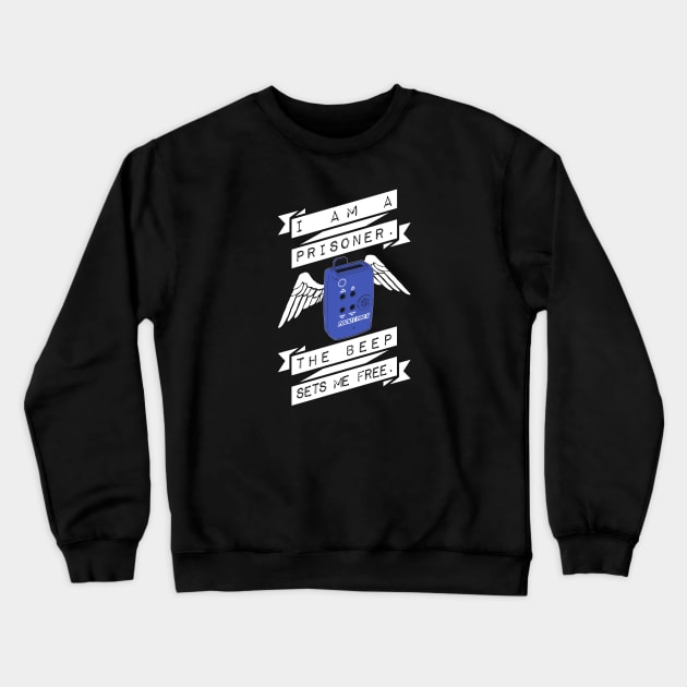 The Beep Sets Me Free Shot Timer Crewneck Sweatshirt by erock